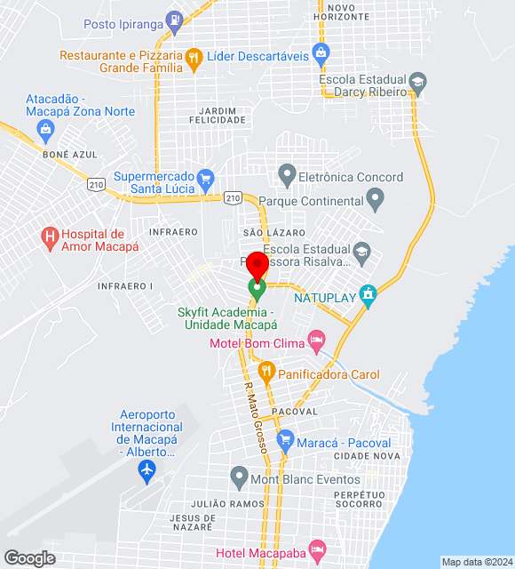 Mapa da localização