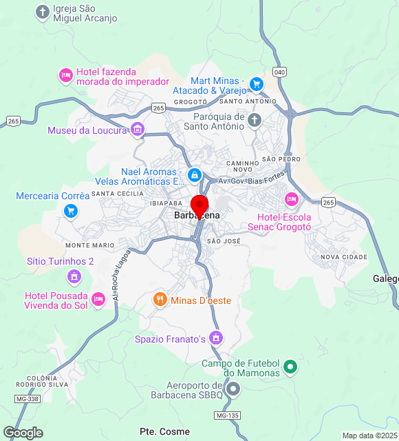 Mapa da localização
