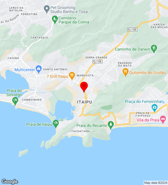 Mapa da localização