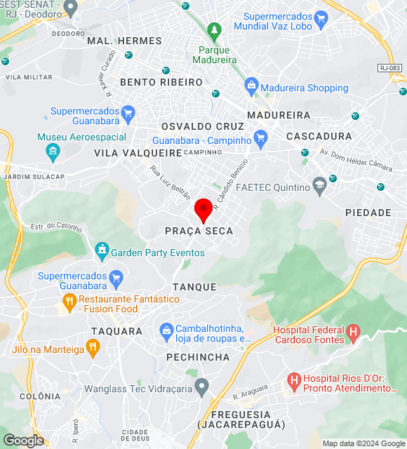 Mapa da localização
