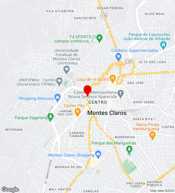 Mapa da localização