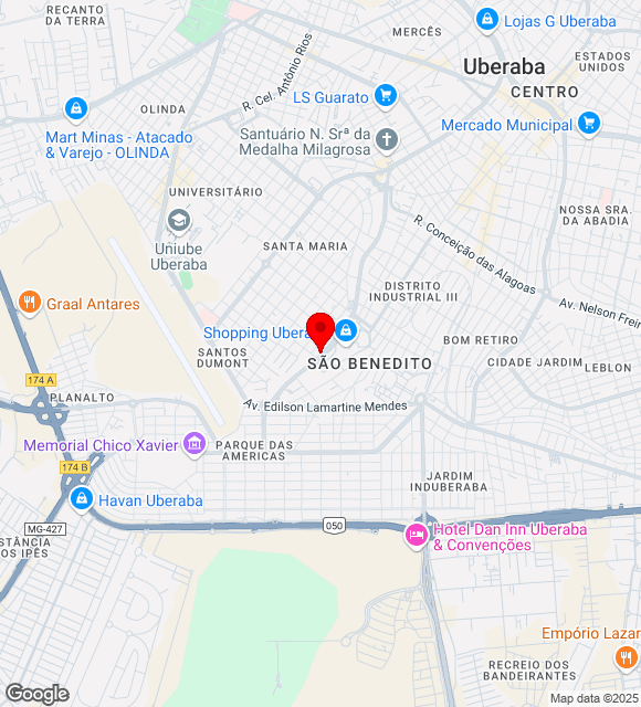 Mapa da localização
