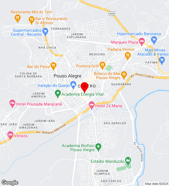 Mapa da localização