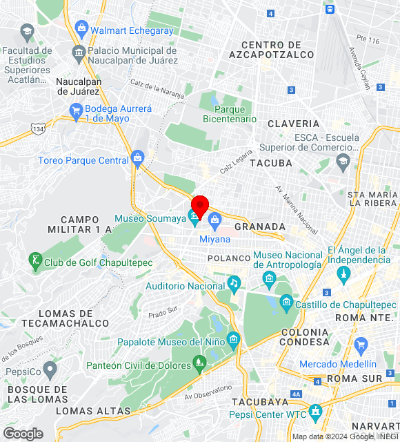 Mapa da localização