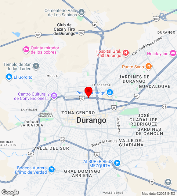Mapa da localização
