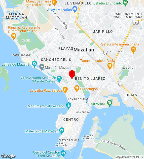 Mapa da localização