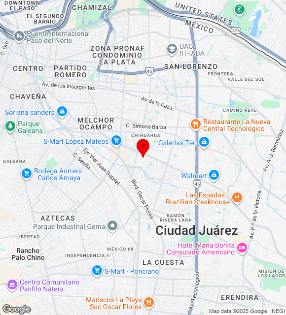Mapa da localização