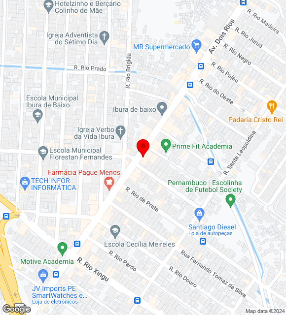 Mapa da localização