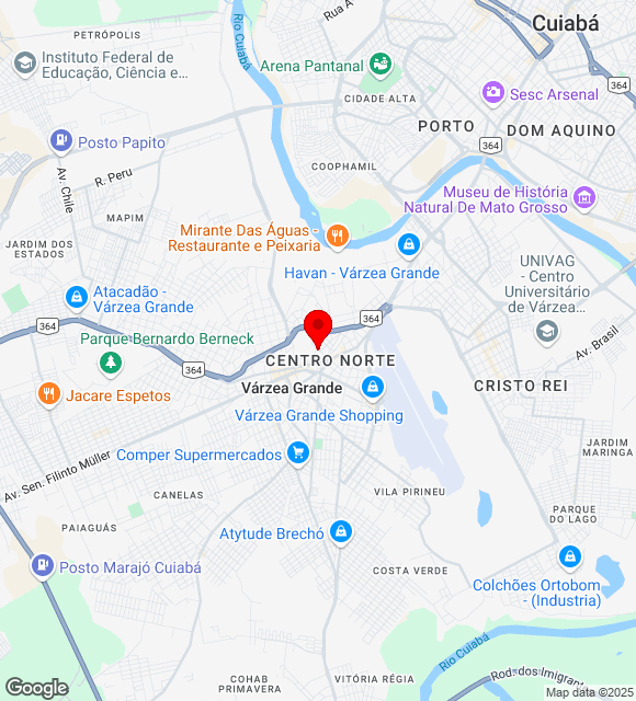 Mapa da localização