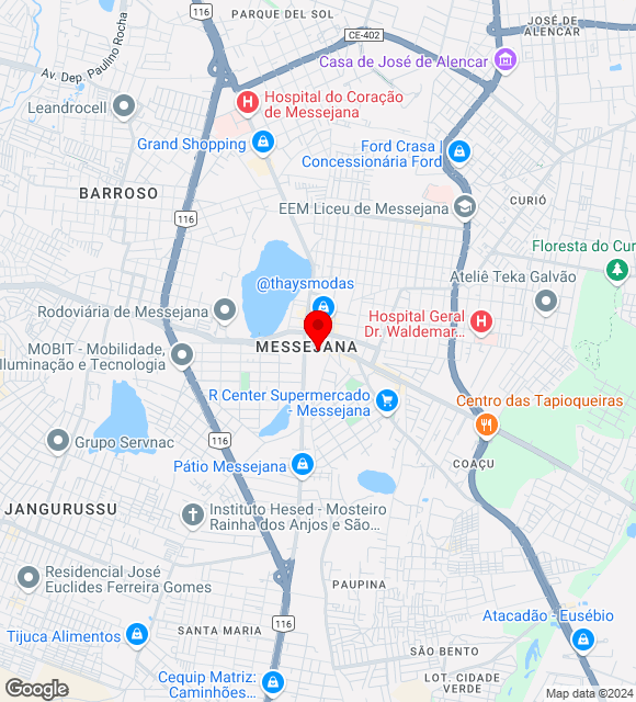 Mapa da localização