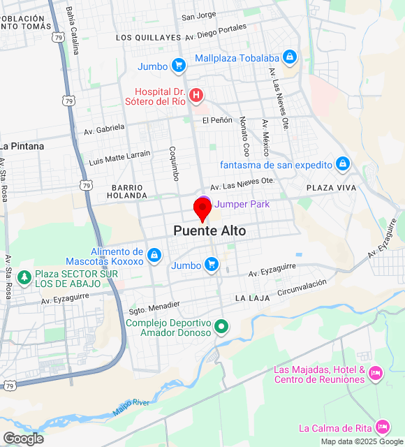 Mapa da localização