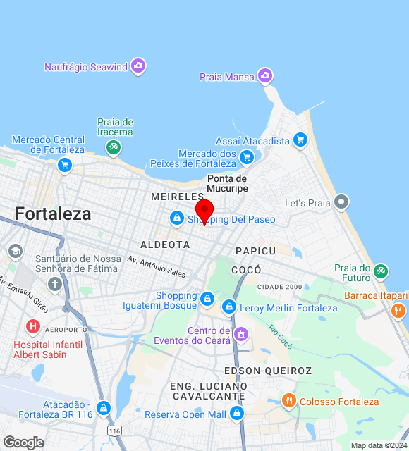 Mapa da localização