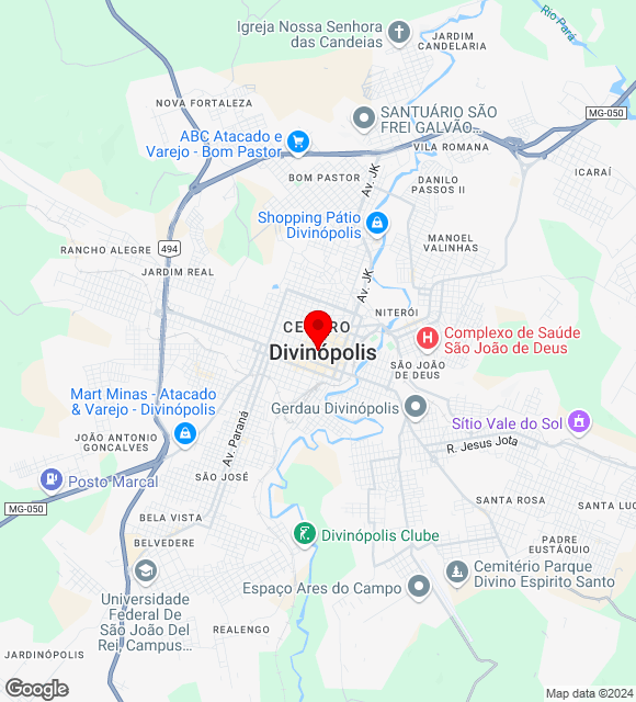 Mapa da localização