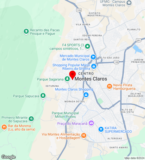 Mapa da localização