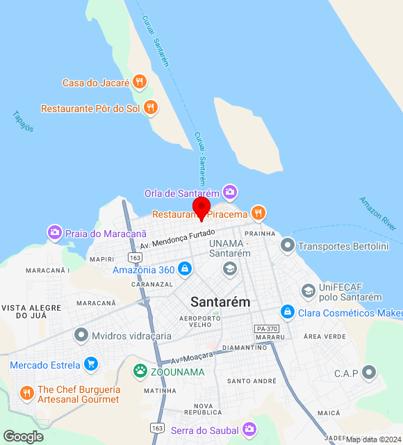 Mapa da localização