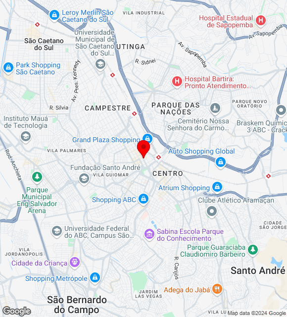 Mapa da localização