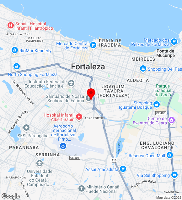 Mapa da localização