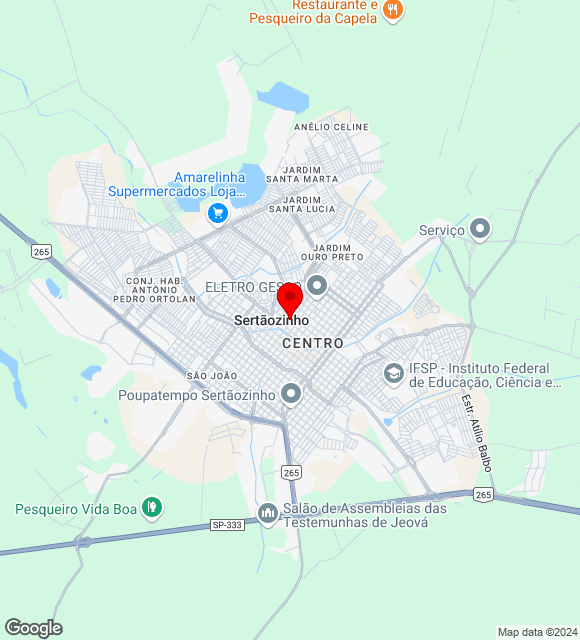 Mapa da localização