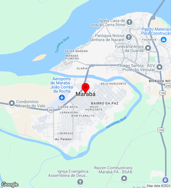 Mapa da localização