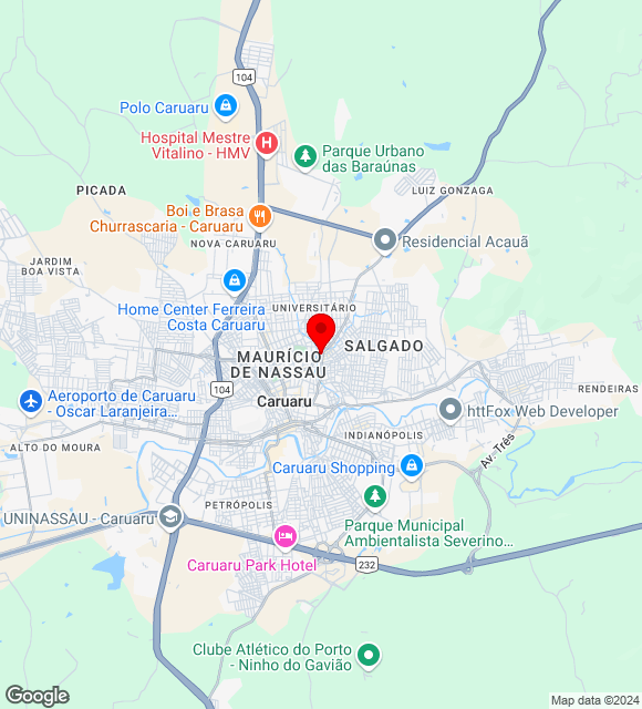 Mapa da localização