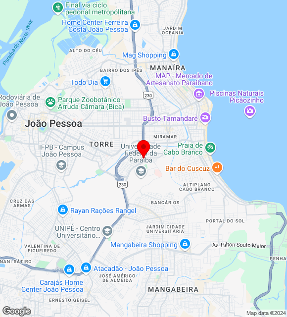 Mapa da localização