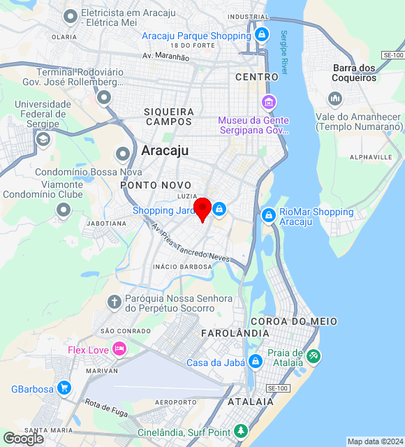 Mapa da localização