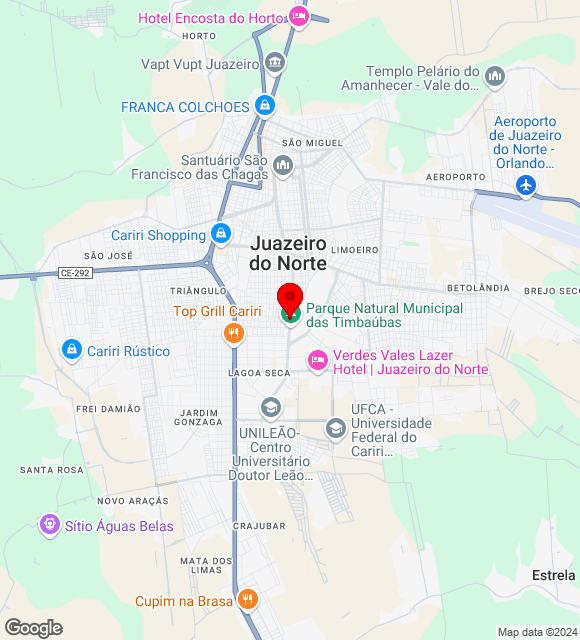 Mapa da localização