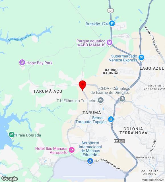 Mapa da localização