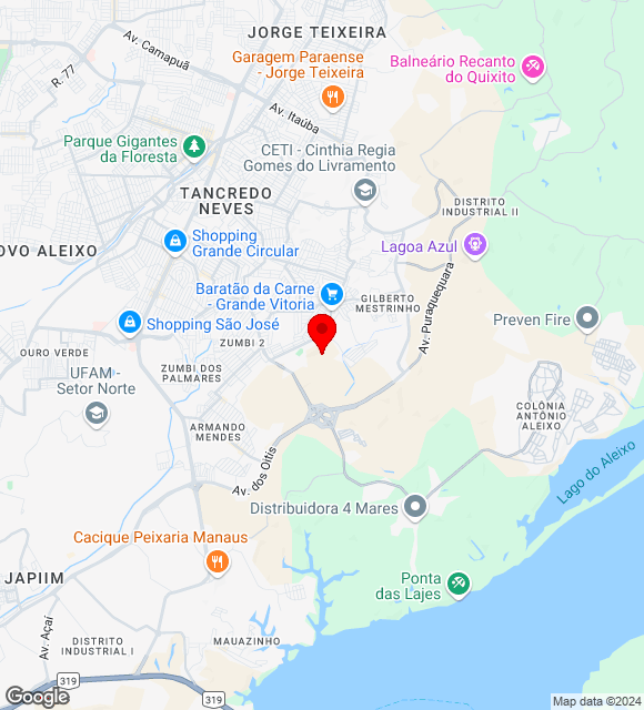 Mapa da localização