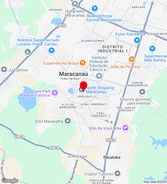 Mapa da localização