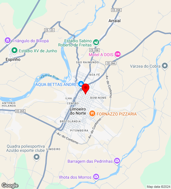 Mapa da localização