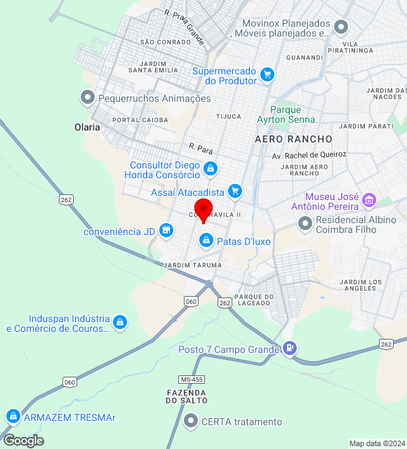 Mapa da localização