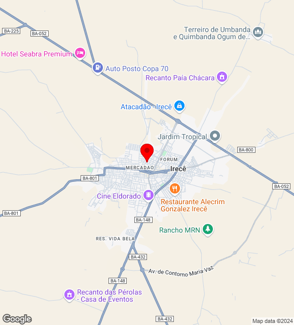 Mapa da localização