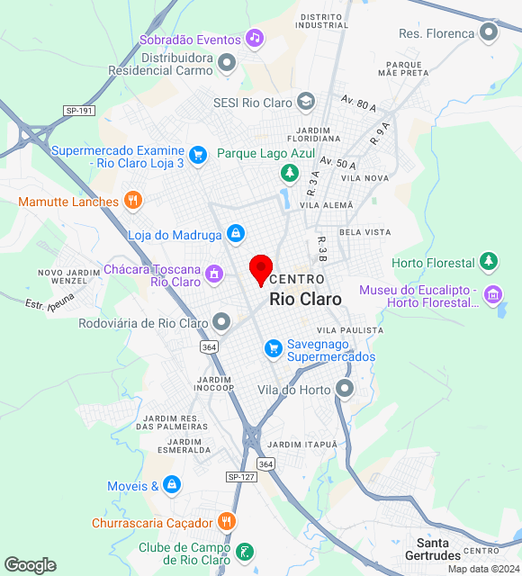 Mapa da localização