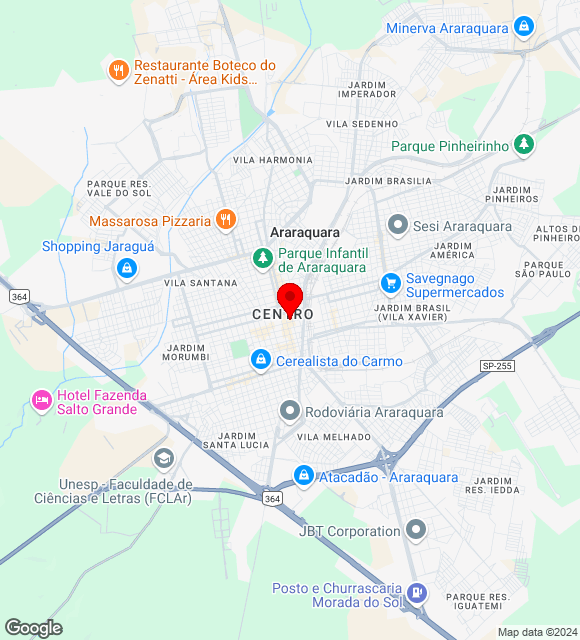 Mapa da localização