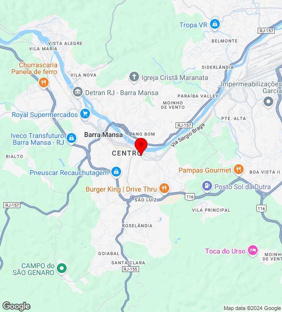 Mapa da localização