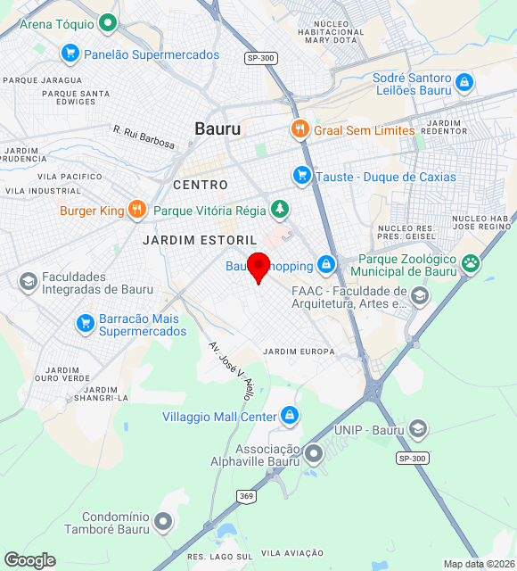 Mapa da localização