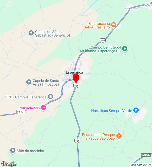 Mapa da localização