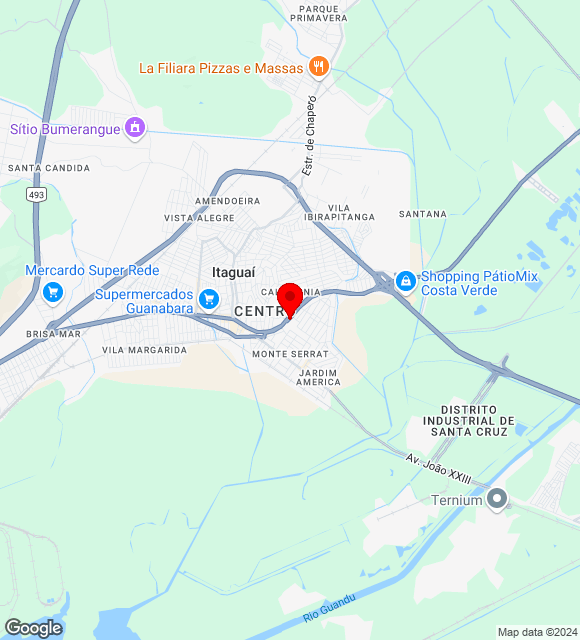 Mapa da localização