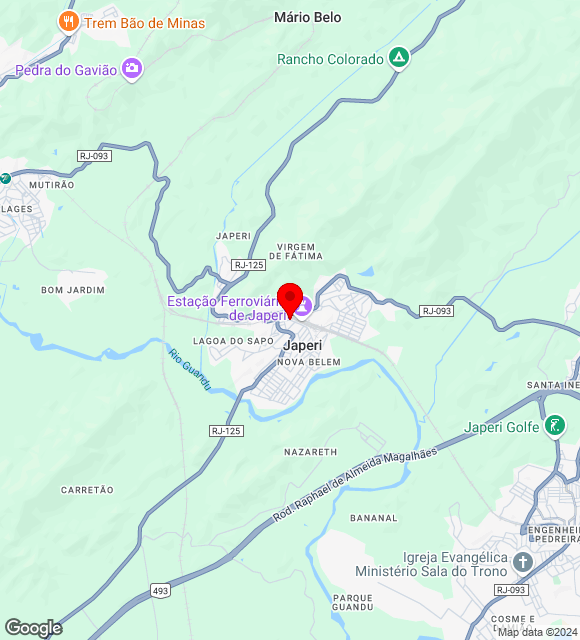 Mapa da localização