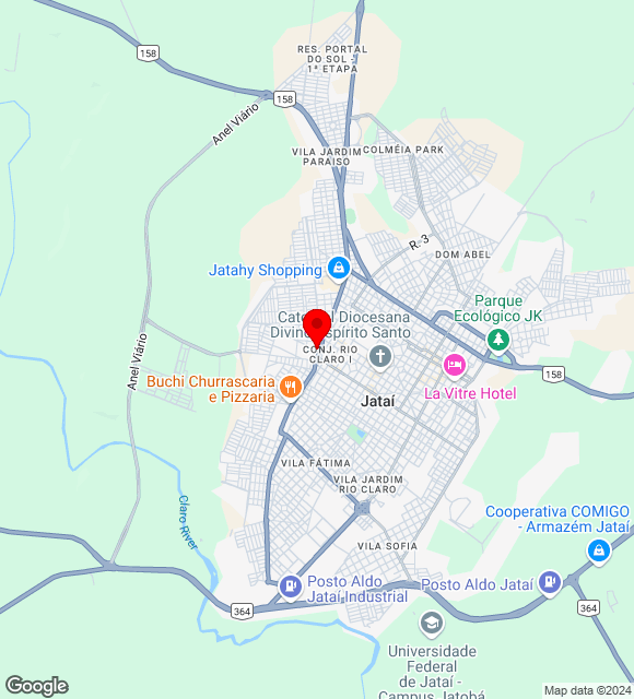 Mapa da localização