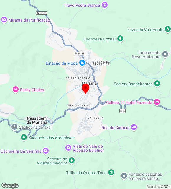 Mapa da localização