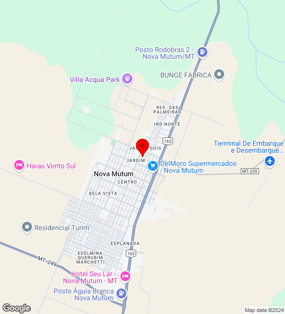 Mapa da localização