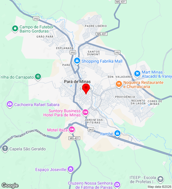 Mapa da localização