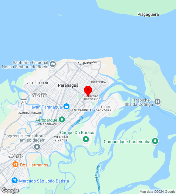 Mapa da localização