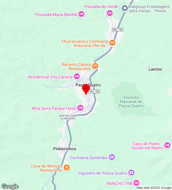 Mapa da localização