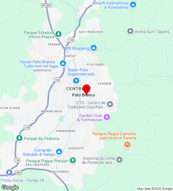 Mapa da localização