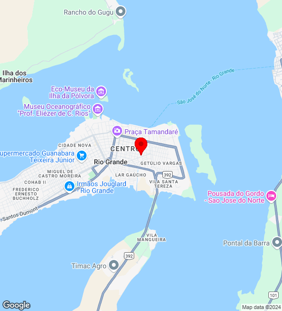 Mapa da localização