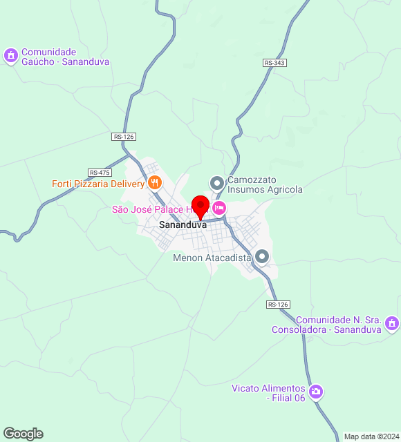 Mapa da localização