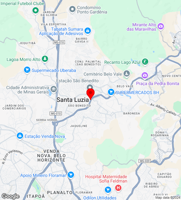 Mapa da localização